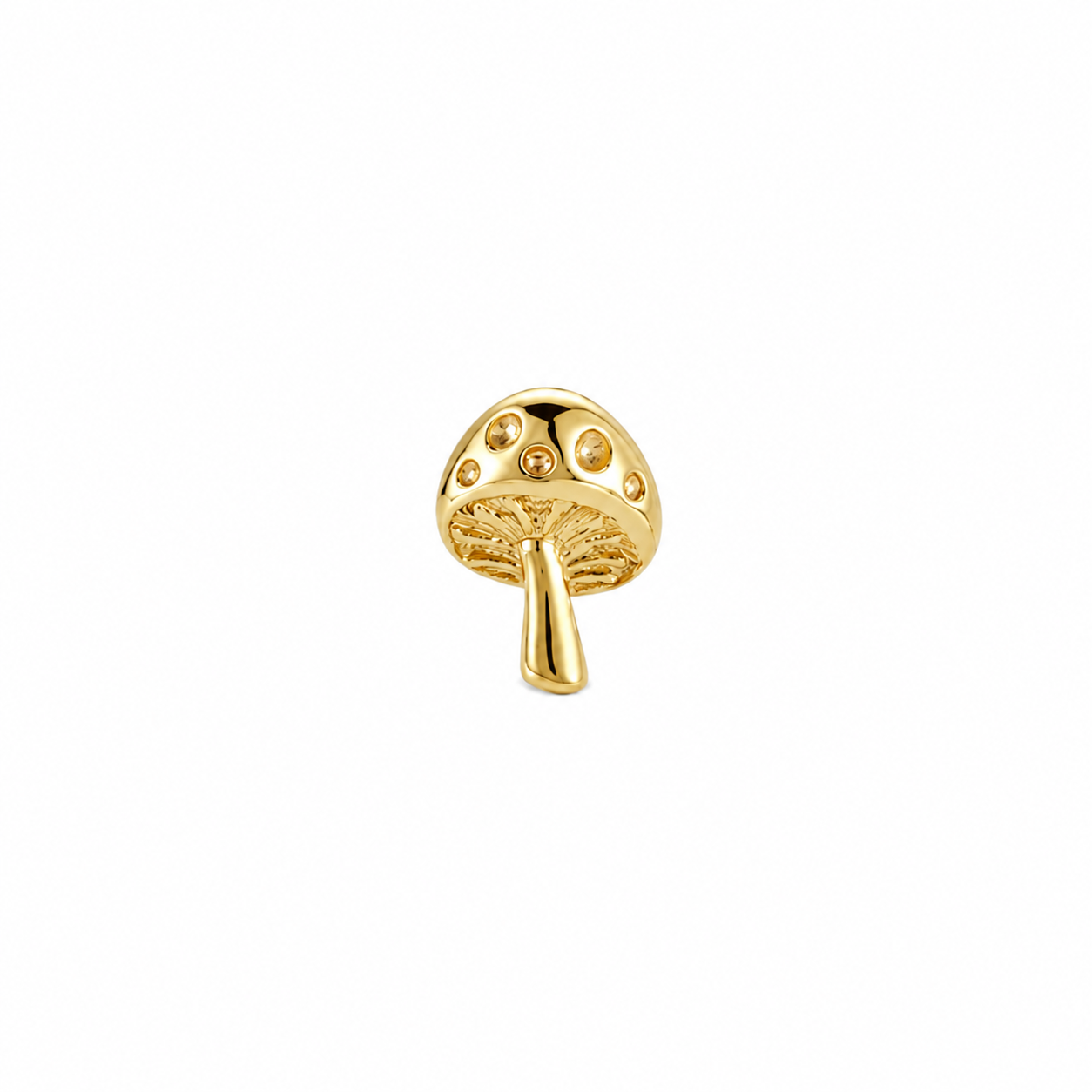 14K Gold Threadless Top