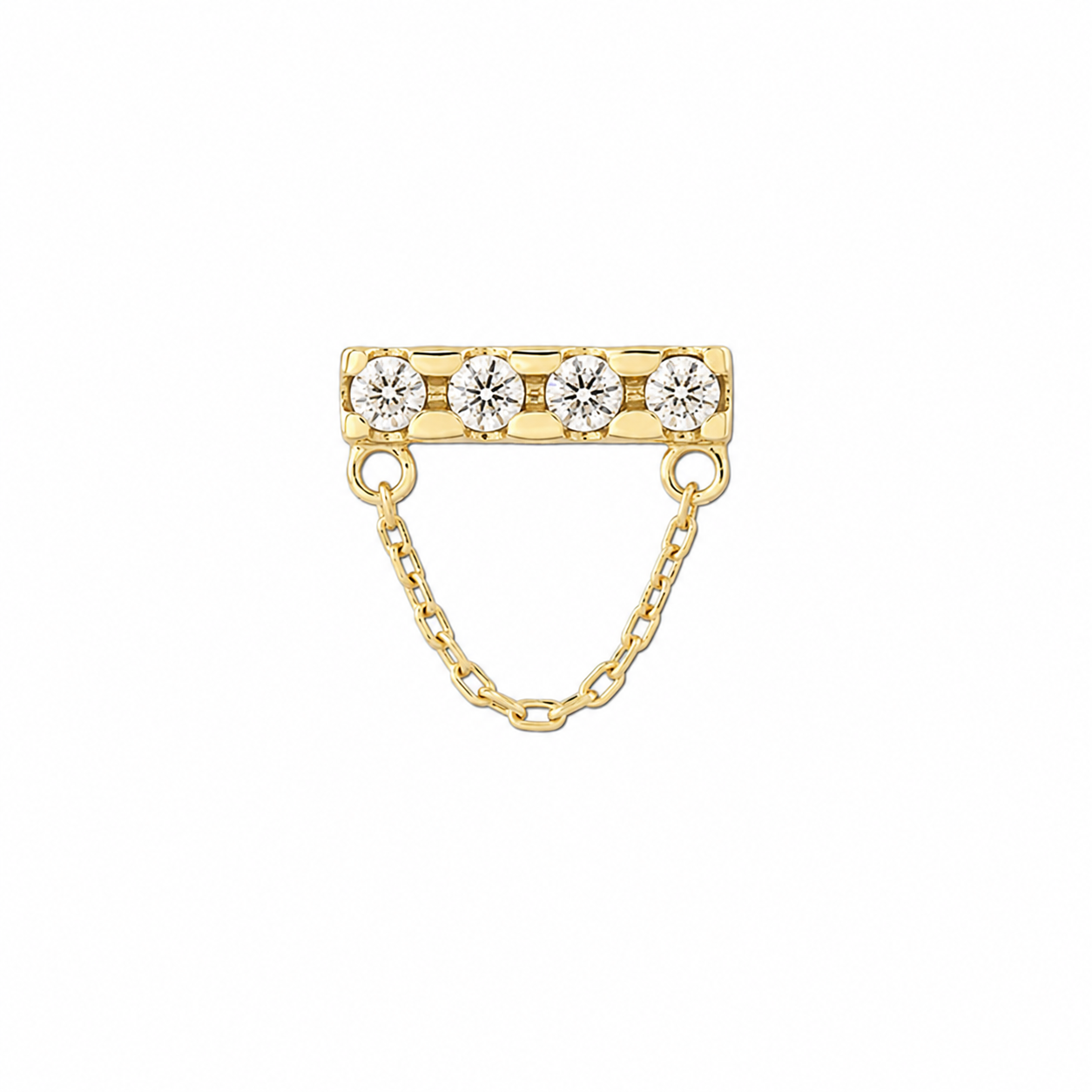 14K Gold Threadless Top