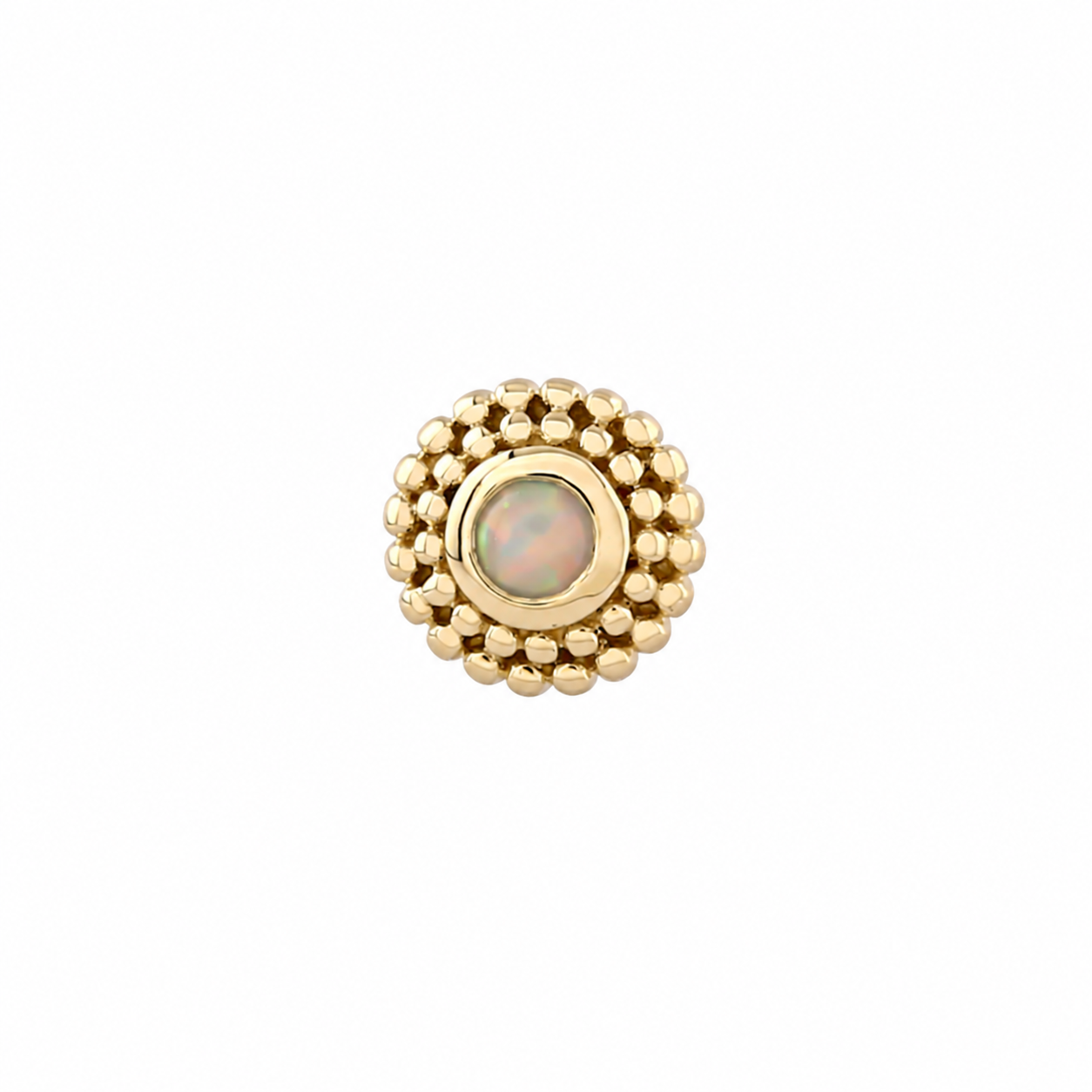 14K Gold Threadless Top