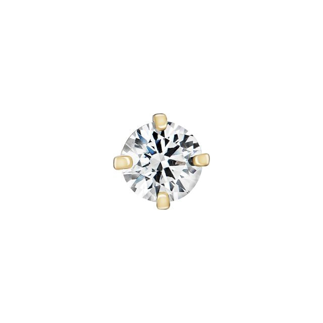 16G Gold PVD Titanium Internally Threaded Prong Top