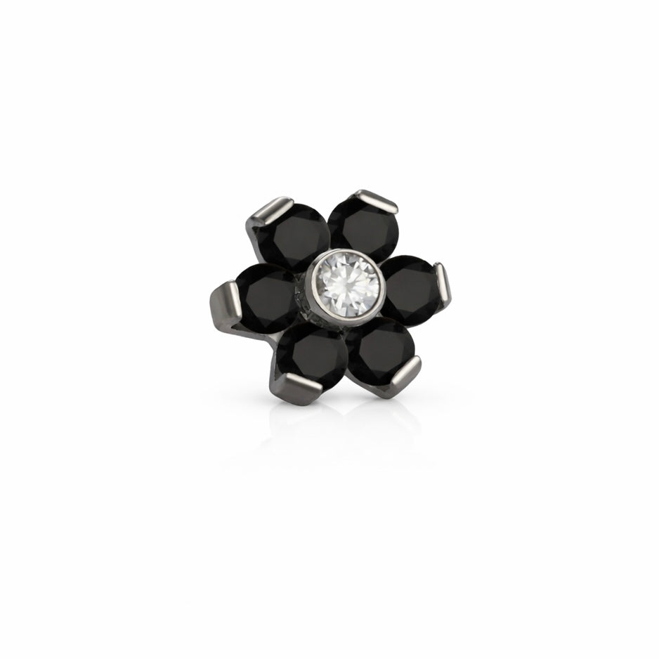 14G Titanium Internally Threaded Flower 5mm