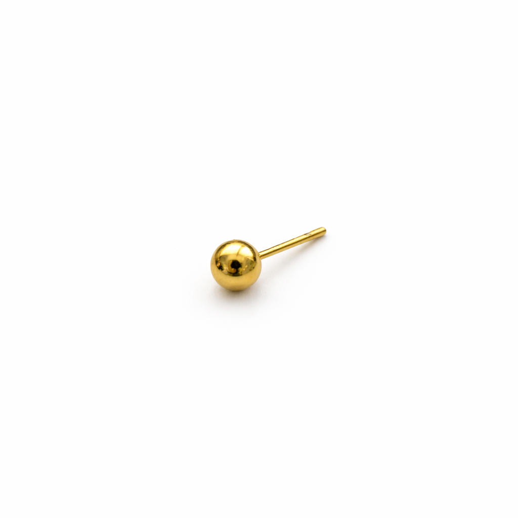 Gold PVD Titanium Threadless Ball