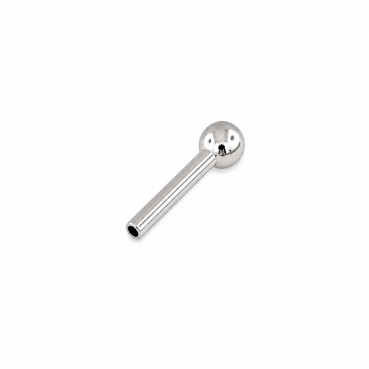 Titanium Threadless Barbell with one 3mm Fixed Ball