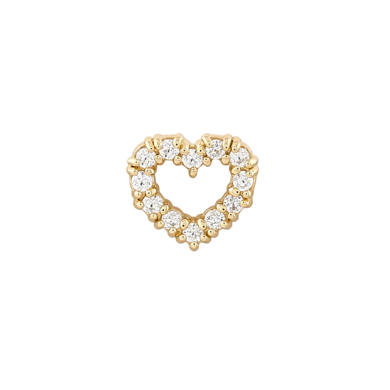 14K Gold Threadless Top