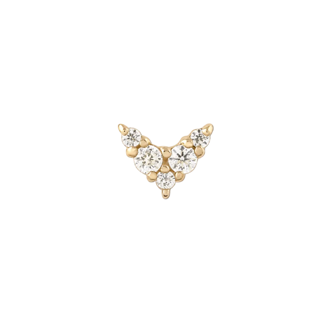 14K Gold Threadless Top