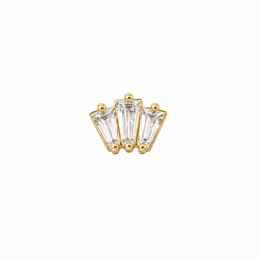 14K Gold Threadless Top