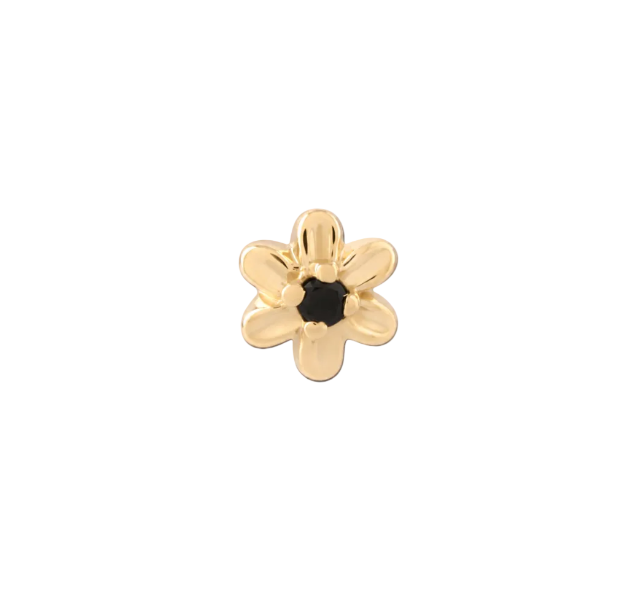 14K Gold Threadless Jeweled Top