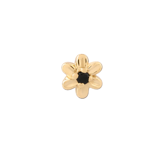 14K Gold Threadless Jeweled Top