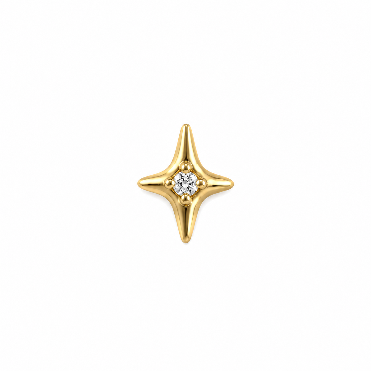 Gold PVD Titanium Threadless Top