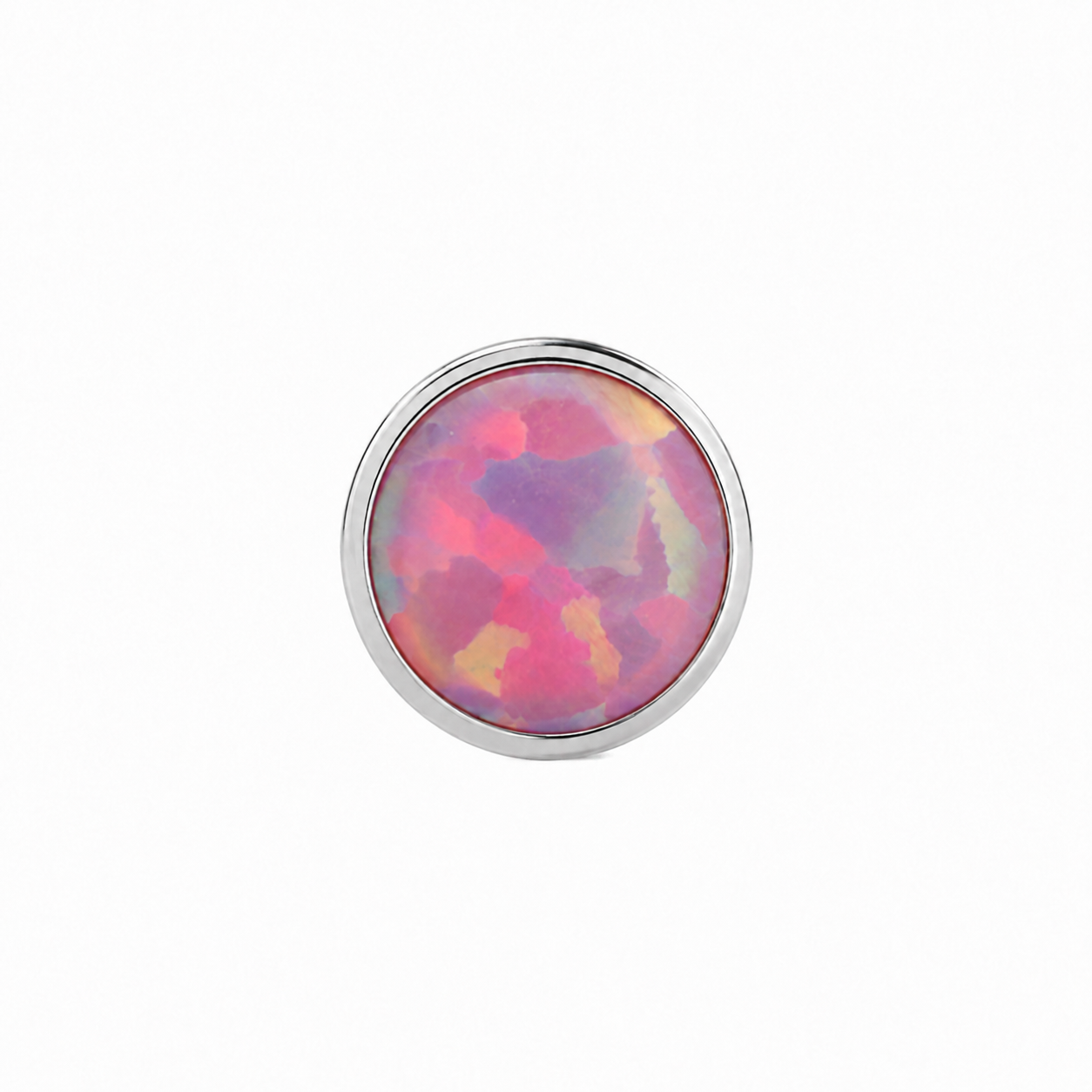 Titanium Threadless Top Opal Disc