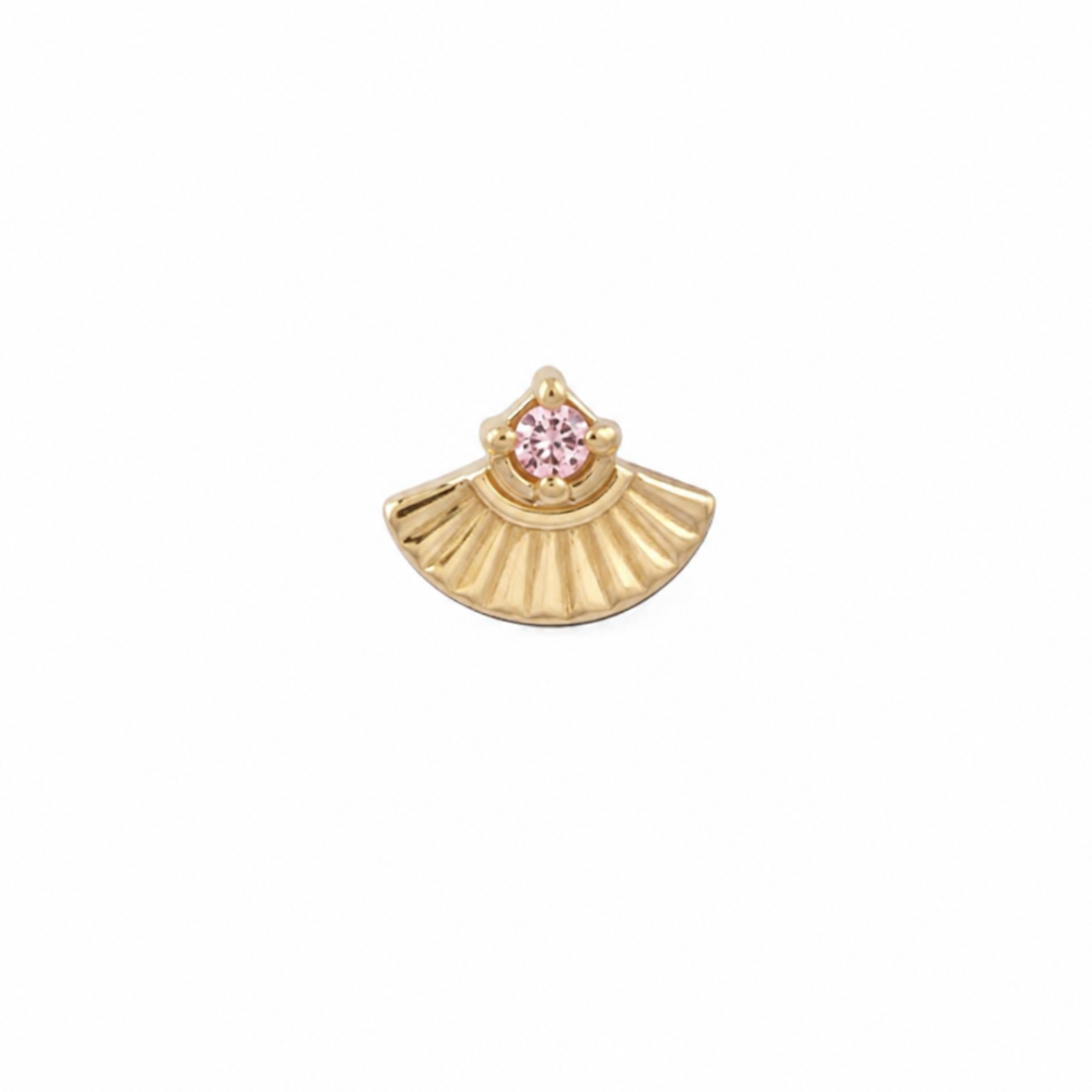 14K Gold Threadless Top
