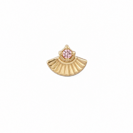 14K Gold Threadless Top