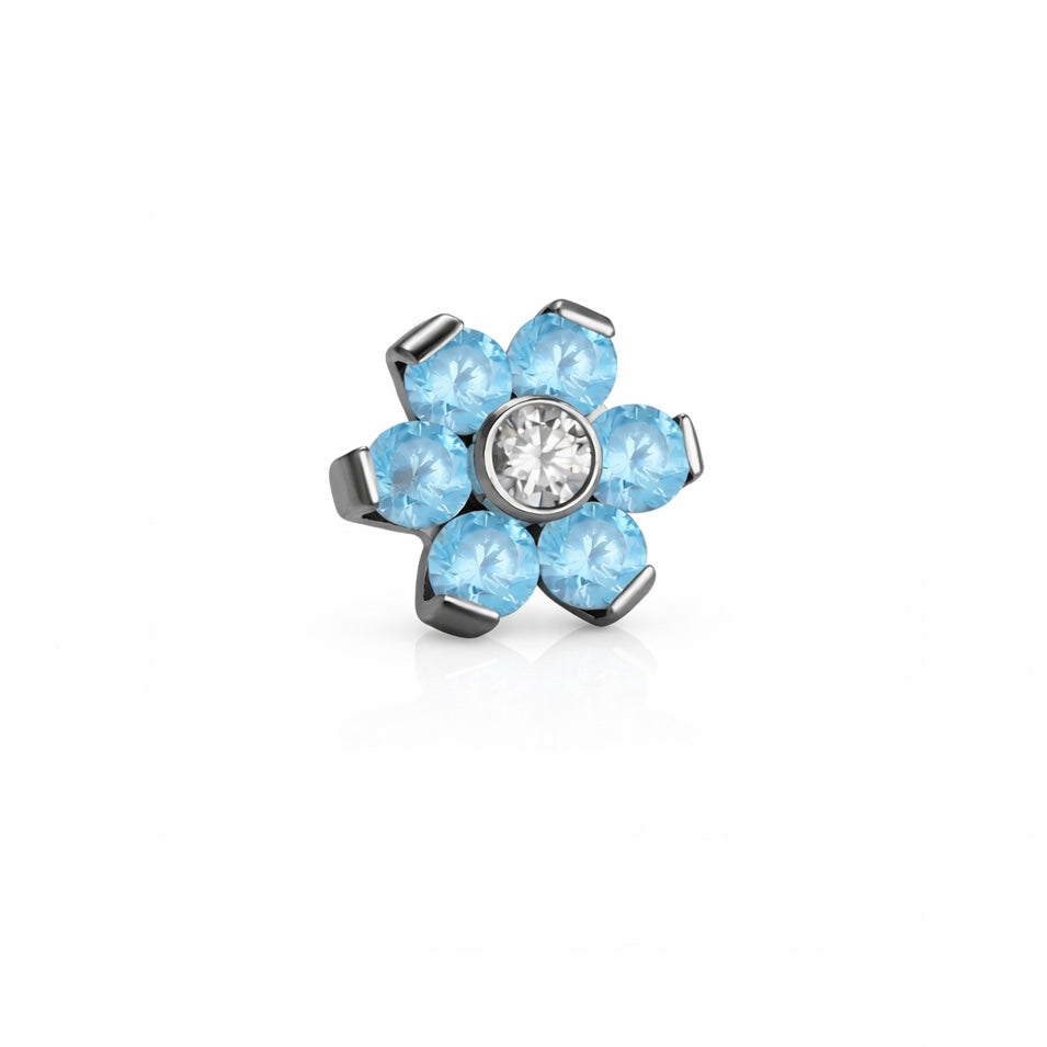 14G Titanium Internally Threaded Flower 5mm
