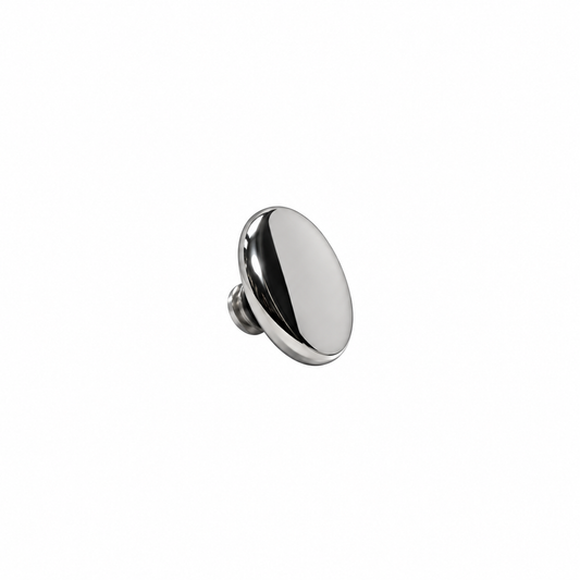 14G Titanium Internally Threaded Flat Disc