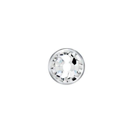 14G Titanium Internally Threaded Bezel Set Swarovski Disc End