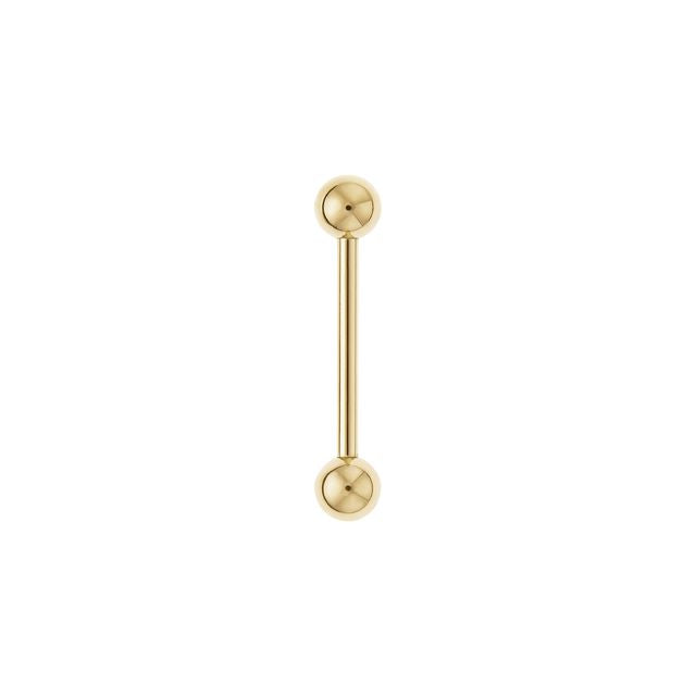 14G Gold Titanium Internally Threaded Barbell